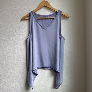 Lululemon Watch Me Flip Tank Heathered Misty Moon Size 2